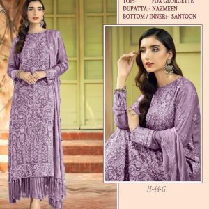 luxury Pakistani dress royal with hand made embroidery work